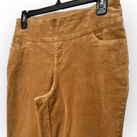 D&Co. Regular Smooth Waist Stretch Corduroy Pull On Pants Women Size 2P Brown - Picture 4 of 12